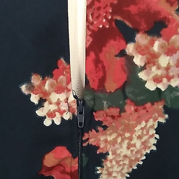 B. Darlin Navy Blue Floral Lace Fit & Flare Formal Vibrant Dress. Size 11/12 - Picture 10 of 13